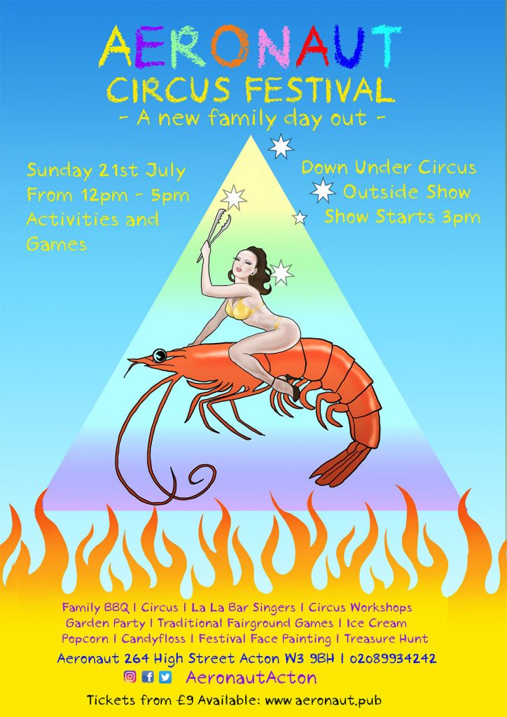 The Aeronaut: Family Circus Festival Sunday 21 July 12noon-5pm