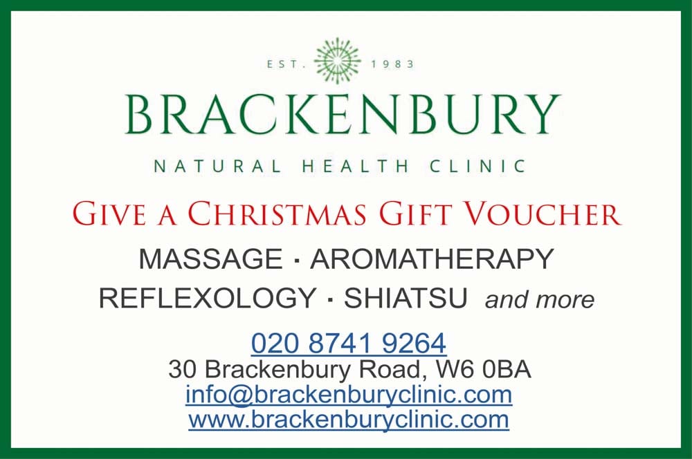 Brackenbury Natural Health Clinic: Give a Christmas Gift Voucher