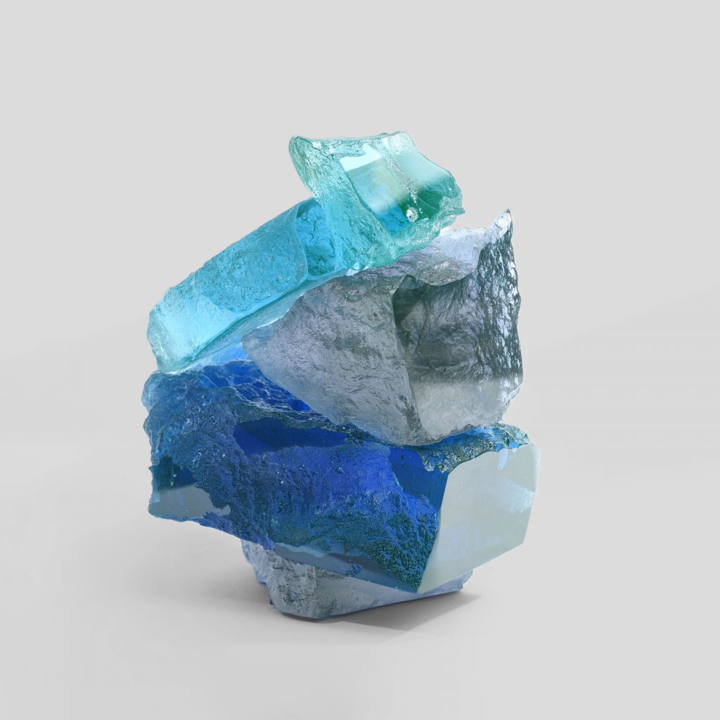Dawn Bendick – Monochrome Rock Stack Iceberg Blue