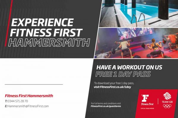 Fitness First Hammersmith: Have a workout on us - FREE 1 DAY PASS